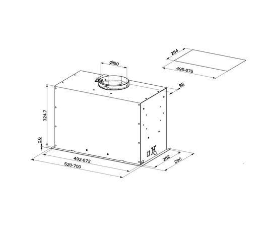 Вытяжка кухонная Faber Inka Lux Premium X A70 Kl (305.0658.607), изображение 3 Вытяжка кухонная Faber Inka Lux Premium X A70 Kl (305.0658.607), изображение 3