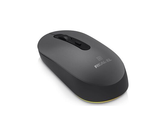 Мышка REAL-EL RM-470W Wireless/Bluetooth Dark Gray (EL123200049), изображение 3 Мышка REAL-EL RM-470W Wireless/Bluetooth Dark Gray (EL123200049), изображение 3