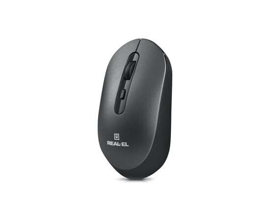 Мышка REAL-EL RM-470W Wireless/Bluetooth Dark Gray (EL123200049), изображение 4 Мышка REAL-EL RM-470W Wireless/Bluetooth Dark Gray (EL123200049), изображение 4