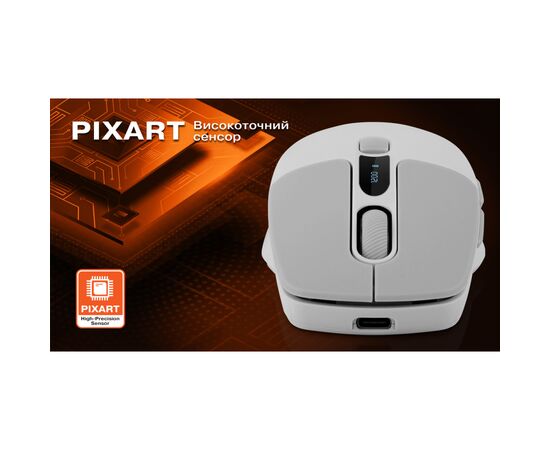 Мышка REAL-EL RM-480W Wireless/Bluetooth White (EL123200050), изображение 12 Мышка REAL-EL RM-480W Wireless/Bluetooth White (EL123200050), изображение 12