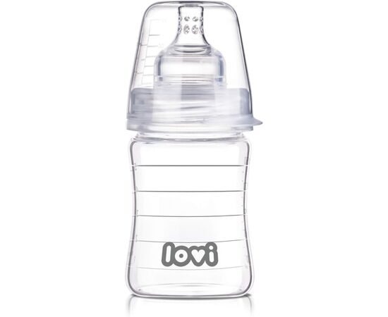 Бутылочка для кормления Lovi Diamond Glass стеклянная 150 мл (74/100)
