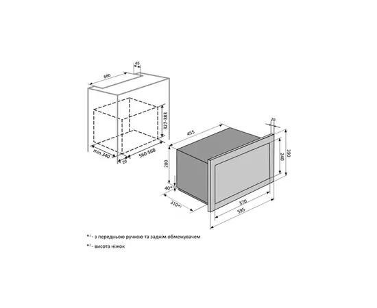 Мікрохвильова піч Ventolux MWBI 20 G WH TC FS, зображення 7