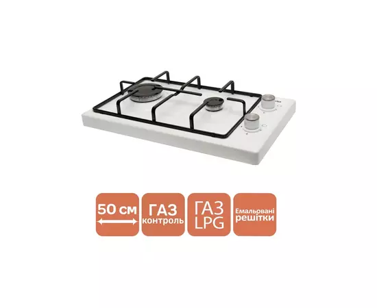 Настольная плита Ventolux HGT 620 ES (WH), изображение 4 Настольная плита Ventolux HGT 620 ES (WH), изображение 4