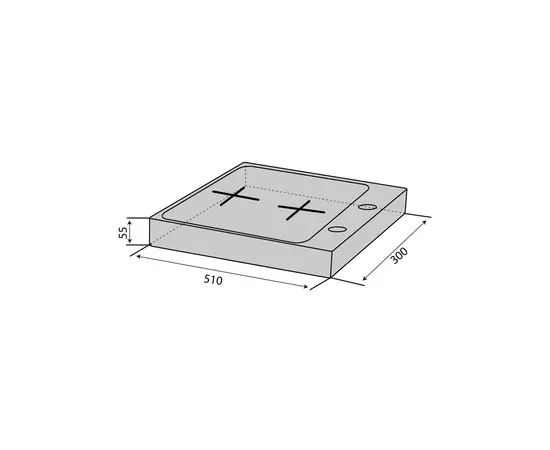 Настольная плита Ventolux HGT 620 ES (WH), изображение 7 Настольная плита Ventolux HGT 620 ES (WH), изображение 7