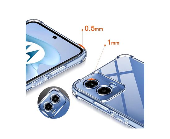 Чохол до мобільного телефона BeCover Anti-Shock Motorola Moto G35 Clear (712779), зображення 3