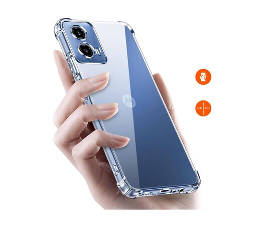Чохол до мобільного телефона BeCover Anti-Shock Motorola Moto G35 Clear (712779), зображення 4