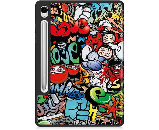 Чехол для планшета BeCover Flexible TPU Mate Samsung Tab S9 (SM-X710/SM-X716)/S9 FE (SM-X510/SM-X516B) 11.0" Graffiti (712534), изображение 3 Чехол для планшета BeCover Flexible TPU Mate Samsung Tab S9 (SM-X710/SM-X716)/S9 FE (SM-X510/SM-X516B) 11.0" Graffiti (712534), изображение 3