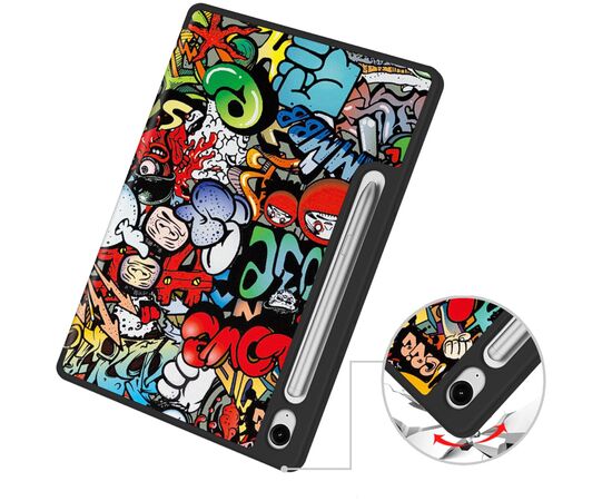 Чехол для планшета BeCover Flexible TPU Mate Samsung Tab S9 (SM-X710/SM-X716)/S9 FE (SM-X510/SM-X516B) 11.0" Graffiti (712534), изображение 6 Чехол для планшета BeCover Flexible TPU Mate Samsung Tab S9 (SM-X710/SM-X716)/S9 FE (SM-X510/SM-X516B) 11.0" Graffiti (712534), изображение 6