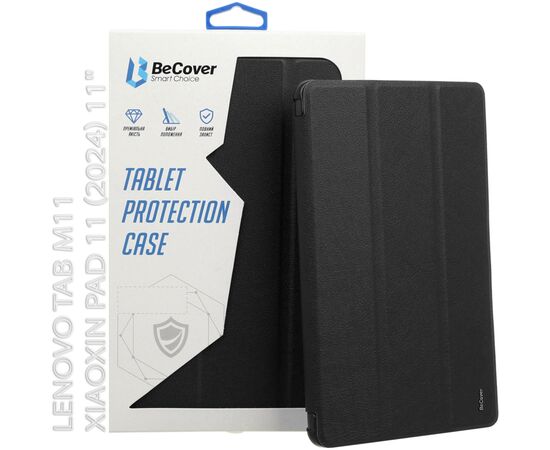 Чехол для планшета BeCover Soft Edge Lenovo Tab M11 (2024) TB-TB330FU/Xiaoxin Pad 11 (2024) 11" Black (712538), изображение 6 Чехол для планшета BeCover Soft Edge Lenovo Tab M11 (2024) TB-TB330FU/Xiaoxin Pad 11 (2024) 11" Black (712538), изображение 6