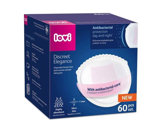 Вкладыш для бюстгальтера Lovi Discreet Elegance 60 шт. били (19/607new), изображение 2 Вкладыш для бюстгальтера Lovi Discreet Elegance 60 шт. били (19/607new), изображение 2