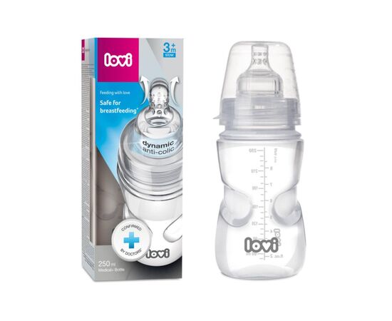 Бутылочка для кормления Lovi PP (super vent) 250 мл (21/562), изображение 3 Бутылочка для кормления Lovi PP (super vent) 250 мл (21/562), изображение 3