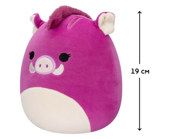 Мягкая игрушка Squishmallows Кабанчик Дженна 19 см (SQCR04127), изображение 4 Мягкая игрушка Squishmallows Кабанчик Дженна 19 см (SQCR04127), изображение 4