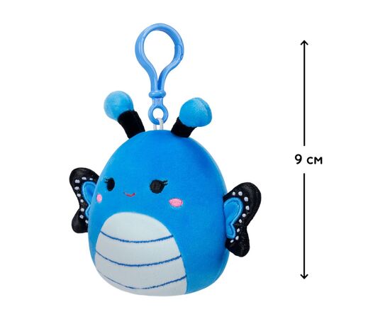 Мягкая игрушка Squishmallows на клипсе -Бабочка Вейверли 9 см (SQCP00220), изображение 2 Мягкая игрушка Squishmallows на клипсе -Бабочка Вейверли 9 см (SQCP00220), изображение 2