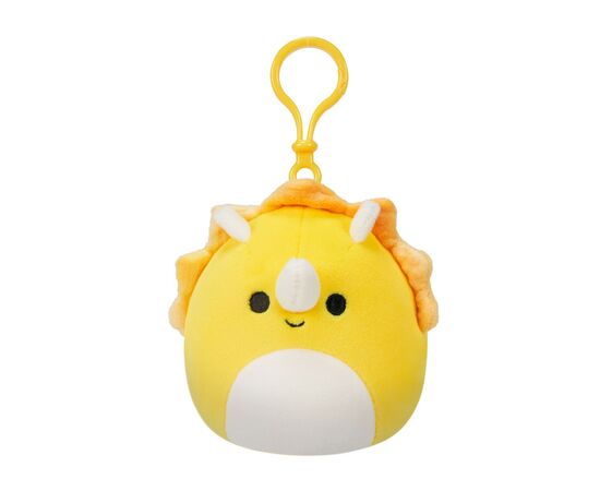 М'яка іграшка Squishmallows на кліпсі – Трицератопс 9 см (SQCP00216)