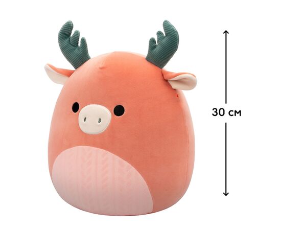 Мягкая игрушка Squishmallows Лось Ромелу 30 см (SQCR06686), изображение 2 Мягкая игрушка Squishmallows Лось Ромелу 30 см (SQCR06686), изображение 2