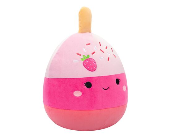 Мягкая игрушка Squishmallows Клубничный кейк-поп Пама 30 см (SQCR06573), изображение 6 Мягкая игрушка Squishmallows Клубничный кейк-поп Пама 30 см (SQCR06573), изображение 6