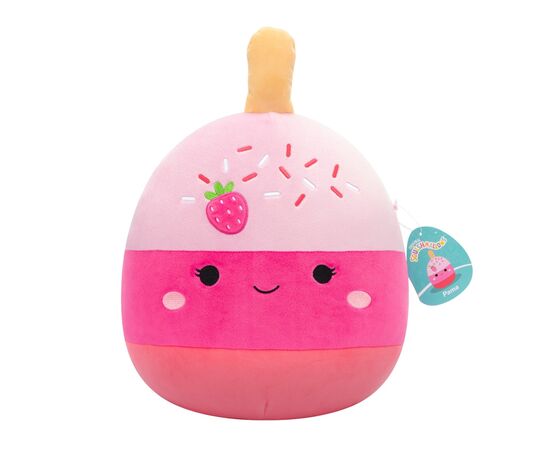 Мягкая игрушка Squishmallows Клубничный кейк-поп Пама 30 см (SQCR06573), изображение 7 Мягкая игрушка Squishmallows Клубничный кейк-поп Пама 30 см (SQCR06573), изображение 7