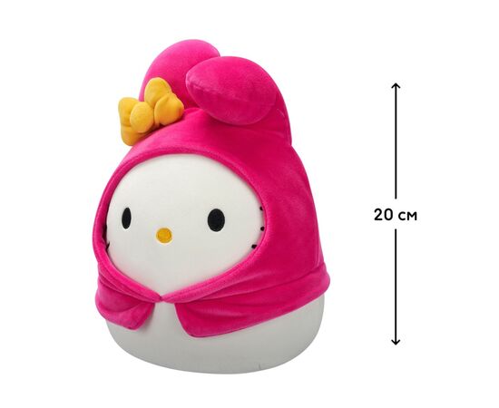 Мягкая игрушка Squishmallows Хелоу Китти в образе Моя Мелоди 20 см (SQSN00390), изображение 5