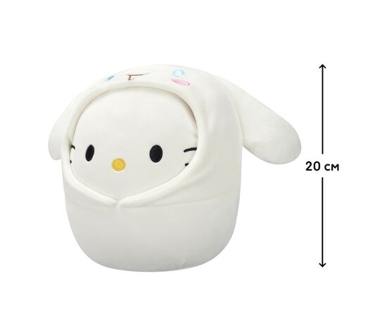 Мягкая игрушка Squishmallows Хелоу Китти в образе Синнаморолл 20 см (SQSN00389), изображение 5