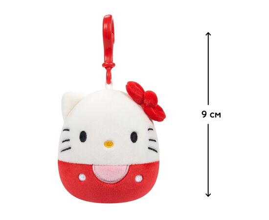 Мягкая игрушка Squishmallows на клипсе - Хелоу Китти 9 см (SQSN00270), изображение 2 Мягкая игрушка Squishmallows на клипсе - Хелоу Китти 9 см (SQSN00270), изображение 2