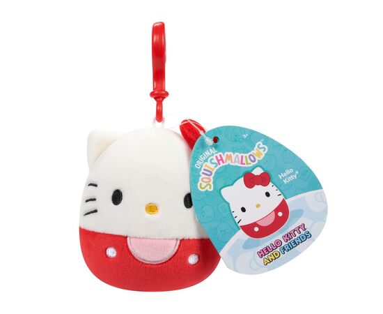 Мягкая игрушка Squishmallows на клипсе - Хелоу Китти 9 см (SQSN00270), изображение 3 Мягкая игрушка Squishmallows на клипсе - Хелоу Китти 9 см (SQSN00270), изображение 3