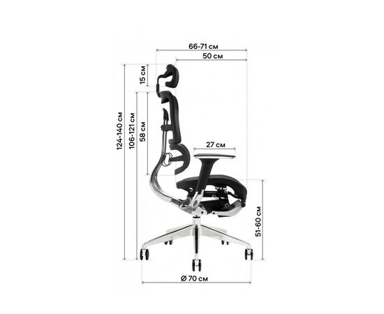 Офісне крісло GT Racer X-801L Black (X-801L Black (W-21)), зображення 6 Офісне крісло GT Racer X-801L Black (X-801L Black (W-21)), зображення 6