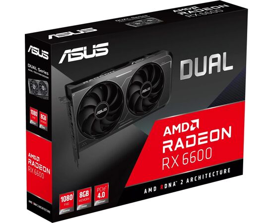 Видеокарта ASUS Radeon RX 6600 8Gb DUAL (DUAL-RX6600-8G-V3), изображение 12 Видеокарта ASUS Radeon RX 6600 8Gb DUAL (DUAL-RX6600-8G-V3), изображение 12