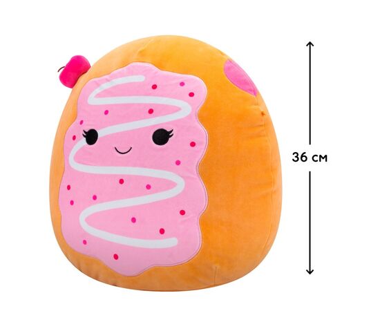 Мягкая игрушка Squishmallows Вишневый пончик Перл 36 см (SQCR06742), изображение 2 Мягкая игрушка Squishmallows Вишневый пончик Перл 36 см (SQCR06742), изображение 2