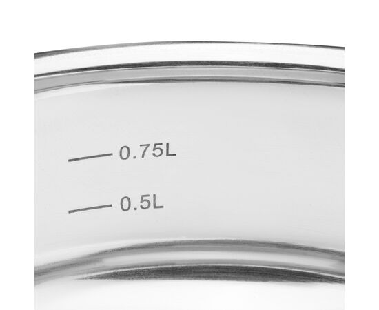 Ковш Ardesto Gemini Liguria, 1.3л, нержавіюча сталь (AR4313GB), изображение 2 Ковш Ardesto Gemini Liguria, 1.3л, нержавіюча сталь (AR4313GB), изображение 2
