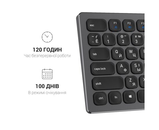 Клавиатура OfficePro SK1550 Wireless Black (SK1550B), изображение 11 Клавиатура OfficePro SK1550 Wireless Black (SK1550B), изображение 11