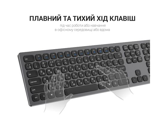 Клавиатура OfficePro SK1550 Wireless Black (SK1550B), изображение 7 Клавиатура OfficePro SK1550 Wireless Black (SK1550B), изображение 7