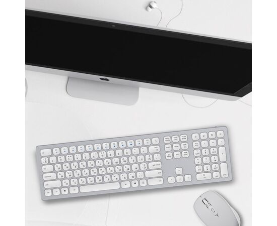 Клавиатура OfficePro SK1550 Wireless White (SK1550W), изображение 9 Клавиатура OfficePro SK1550 Wireless White (SK1550W), изображение 9