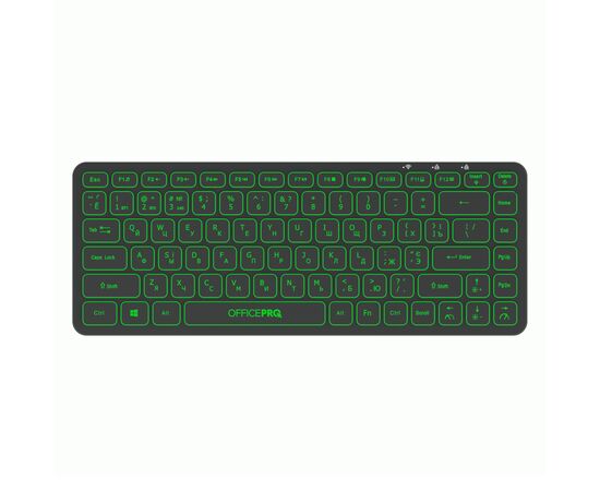 Клавиатура OfficePro SK790B Wireless/Bluetooth Black (SK790B), изображение 3 Клавиатура OfficePro SK790B Wireless/Bluetooth Black (SK790B), изображение 3