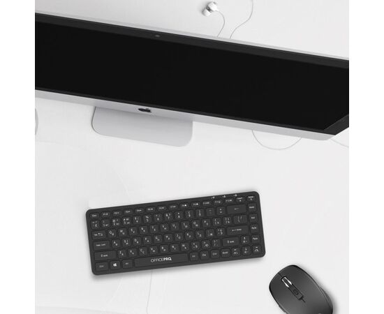 Клавиатура OfficePro SK790B Wireless/Bluetooth Black (SK790B), изображение 9 Клавиатура OfficePro SK790B Wireless/Bluetooth Black (SK790B), изображение 9