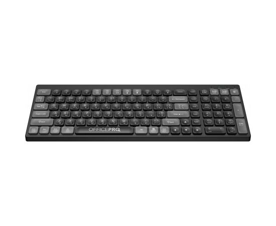 Клавіатура OfficePro SK985B Wireless/Bluetooth Black (SK985B), зображення 2 Клавіатура OfficePro SK985B Wireless/Bluetooth Black (SK985B), зображення 2
