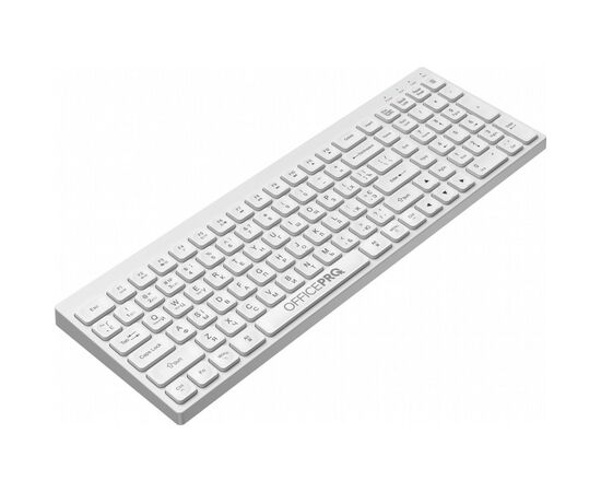 Клавиатура OfficePro SK985W Wireless/Bluetooth White (SK985W), изображение 3 Клавиатура OfficePro SK985W Wireless/Bluetooth White (SK985W), изображение 3