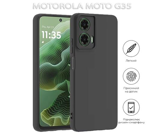 Чохол до мобільного телефона BeCover Motorola Moto G35 Black (712746), зображення 6