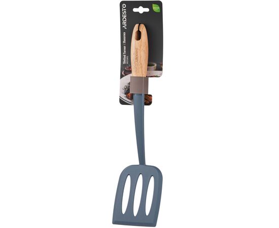 Лопатка кухонная Ardesto Midori, 34.5см, нейлон, дерево, синій (AR2124PG)