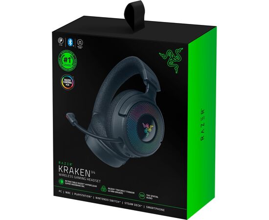 Наушники Razer Kraken V4 Black (RZ04-05170100-R3M1), изображение 8 Наушники Razer Kraken V4 Black (RZ04-05170100-R3M1), изображение 8