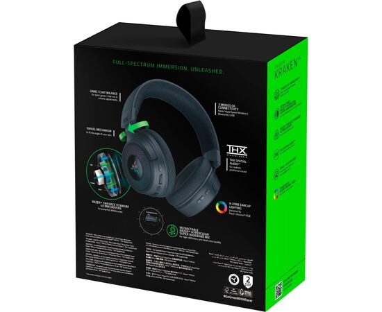 Наушники Razer Kraken V4 Black (RZ04-05170100-R3M1), изображение 9 Наушники Razer Kraken V4 Black (RZ04-05170100-R3M1), изображение 9