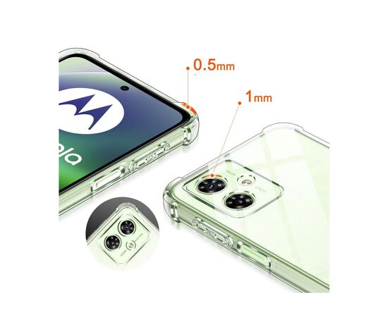 Чохол до мобільного телефона BeCover Anti-Shock Motorola Moto G55 Clear (712780), зображення 4