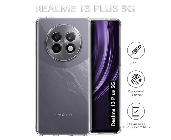Чехол для мобильного телефона BeCover Realme 13 Plus 5G Transparancy (712766), изображение 7