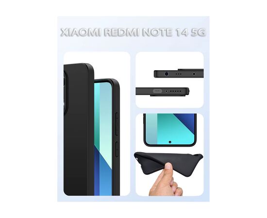 Чохол до мобільного телефона BeCover Xiaomi Redmi Note 14 5G Black (712757), зображення 2