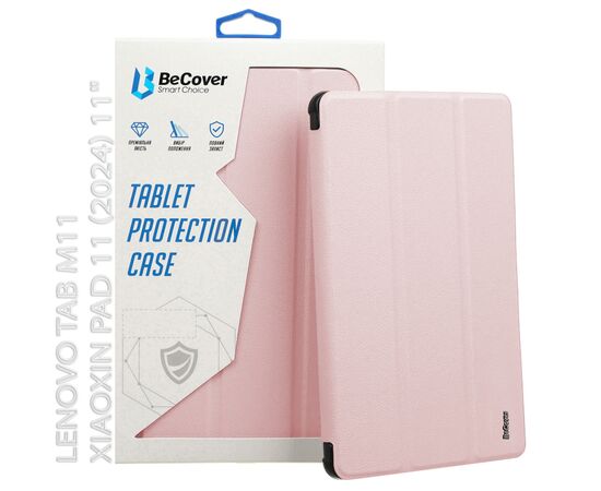 Чехол для планшета BeCover Soft Edge Lenovo Tab M11 (2024) TB-TB330FU/Xiaoxin Pad 11 (2024) 11" Pink (712543), изображение 6 Чехол для планшета BeCover Soft Edge Lenovo Tab M11 (2024) TB-TB330FU/Xiaoxin Pad 11 (2024) 11" Pink (712543), изображение 6