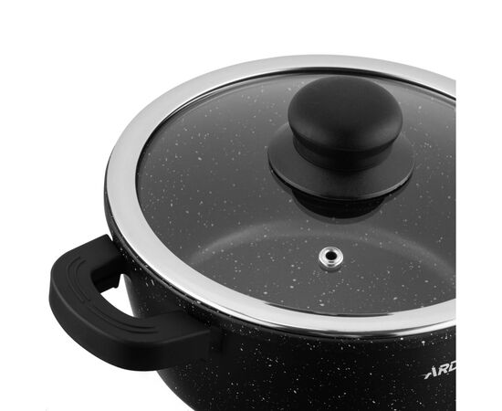 Кастрюля Ardesto Gemini Anzio, 1.8л, алюміній, чорний (AR2418GE), изображение 6 Кастрюля Ardesto Gemini Anzio, 1.8л, алюміній, чорний (AR2418GE), изображение 6