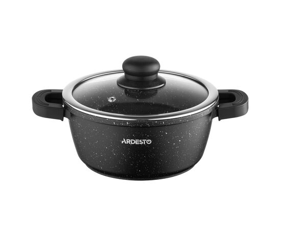Кастрюля Ardesto Gemini Anzio, 1.8л, алюміній, чорний (AR2418GE)
