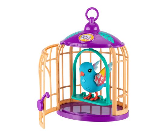 Интерактивная игрушка Moose Говорливая тропическая птичка Панго Панго со светом в клетке (26614), изображение 3 Интерактивная игрушка Moose Говорливая тропическая птичка Панго Панго со светом в клетке (26614), изображение 3