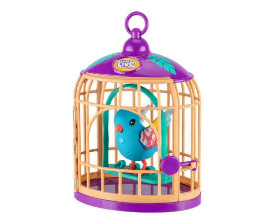 Интерактивная игрушка Moose Говорливая тропическая птичка Панго Панго со светом в клетке (26614), изображение 6 Интерактивная игрушка Moose Говорливая тропическая птичка Панго Панго со светом в клетке (26614), изображение 6