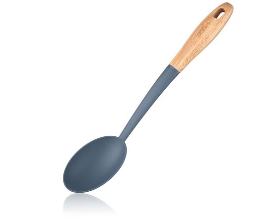 Ложка поварская Ardesto Midori, 35см, нейлон, дерево, синій (AR2128PG), изображение 4 Ложка поварская Ardesto Midori, 35см, нейлон, дерево, синій (AR2128PG), изображение 4