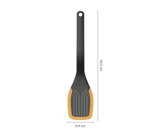Лопатка кухонная Fiskars Functional Form, 37.3см, пластик, силікон, чорний (1027300), изображение 5 Лопатка кухонная Fiskars Functional Form, 37.3см, пластик, силікон, чорний (1027300), изображение 5